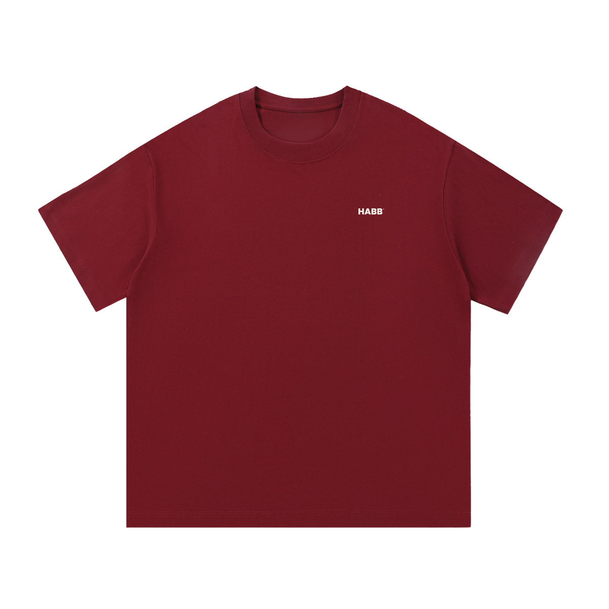 The Classics Tee in Wine Red, front